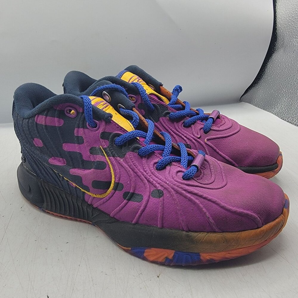 Nike LeBron James XXI 21 SE Summerverse Kids 4 Purple Sneakers FN5040-500